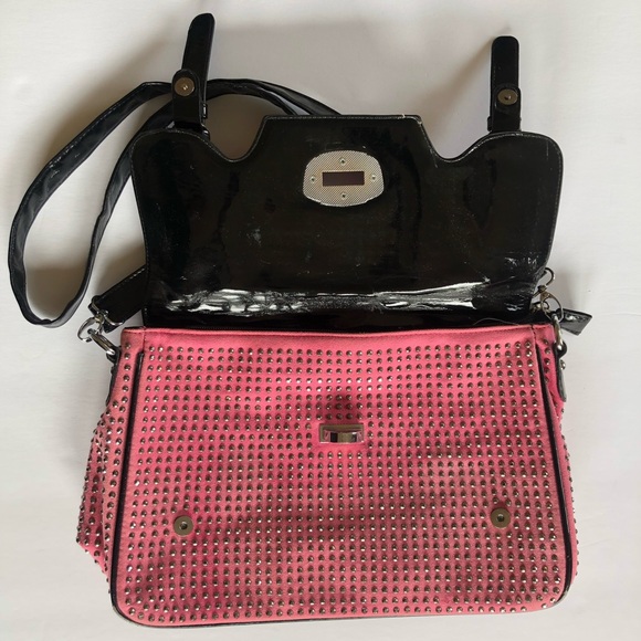 Hot Pink Bedazzled Mini Messenger Bag - Picture 4 of 7